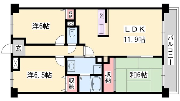 パストラル青山の物件間取画像